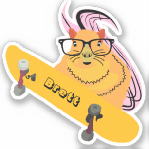 Sticker Naughty Squirrel #574 Brett Skateboard