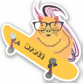 Sticker Naughty Squirrel #574 Brett Skateboard
