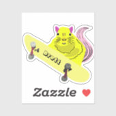 Sticker Naughty Squirrel #576 Brett Skateboard (Feuille)