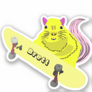 Sticker Naughty Squirrel #576 Brett Skateboard