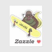 Sticker Naughty Squirrel #601 Brett Skateboard (Feuille)