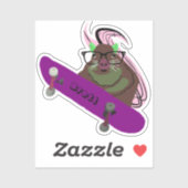 Sticker Naughty Squirrel #602 Brett Skateboard (Feuille)