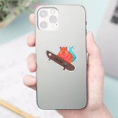Sticker Naughty Squirrel #611 Brett Skateboard (Téléphone)