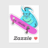 Sticker Naughty Squirrel #637 Brett Skateboard (Feuille)