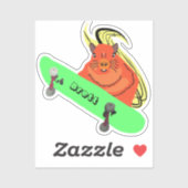 Sticker Naughty Squirrel #642 Brett Skateboard (Feuille)