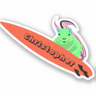 Sticker Naughty Squirrel #652 Surf