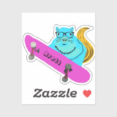 Sticker Naughty Squirrel #659 Brett Skateboard (Feuille)