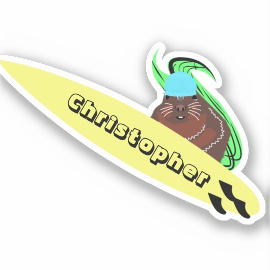 Sticker Naughty Squirrel #693 Surf (Recto)