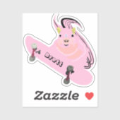 Sticker Naughty Squirrel #698 Brett Skateboard (Feuille)