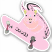 Sticker Naughty Squirrel #698 Brett Skateboard (Recto)