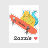 Sticker Naughty Squirrel #704 Brett Skateboard (Feuille)