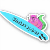 Sticker Naughty Squirrel #720 Surfing (Recto)