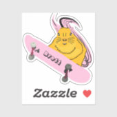 Sticker Naughty Squirrel #734 Brett Skateboard (Feuille)