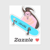 Sticker Naughty Squirrel #746 Brett Skateboard (Feuille)