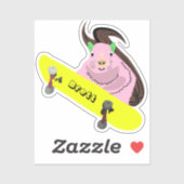 Sticker Naughty Squirrel #781 Brett Skateboard (Feuille)