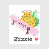 Sticker Naughty Squirrel #785 Brett Skateboard (Feuille)