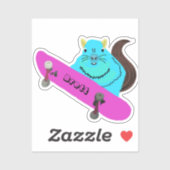 Sticker Naughty Squirrel #793 Brett Skateboard (Feuille)