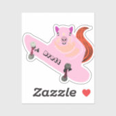 Sticker Naughty Squirrel #798 Brett Skateboard (Feuille)