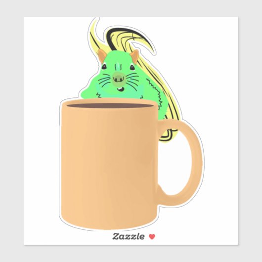 Sticker Naughty Squirrel #800 (Feuille)