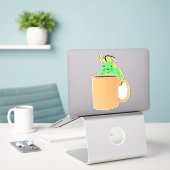 Sticker Naughty Squirrel #800 (Ordinateur portable sur le bureau)