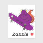 Sticker Naughty Squirrel #815 Brett Skateboard (Feuille)