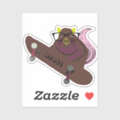 Sticker Naughty Squirrel #821 Brett Skateboard (Feuille)