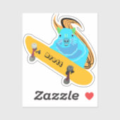 Sticker Naughty Squirrel #830 Brett Skateboard (Feuille)