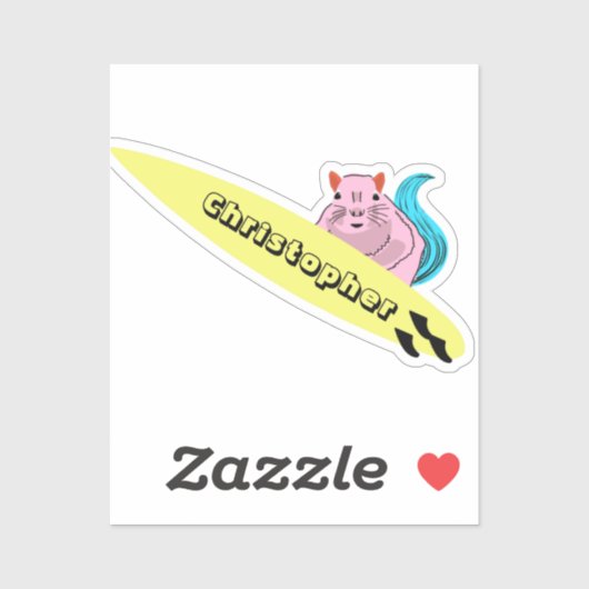 Sticker Naughty Squirrel #861 Surf (Feuille)