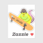 Sticker Naughty Squirrel #870 Brett Skateboard (Feuille)