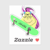 Sticker Naughty Squirrel #873 Brett Skateboard (Feuille)