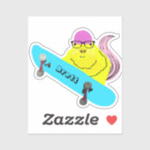 Sticker Naughty Squirrel #893 Brett Skateboard (Feuille)