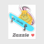 Sticker Naughty Squirrel #900 Brett Skateboard (Feuille)