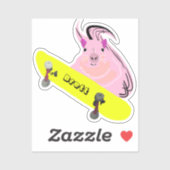 Sticker Naughty Squirrel #904 Brett Skateboard (Feuille)