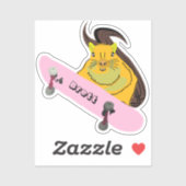Sticker Naughty Squirrel #912 Brett Skateboard (Feuille)