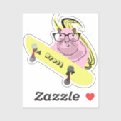 Sticker Naughty Squirrel #918 Brett Skateboard (Feuille)