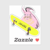Sticker Naughty Squirrel #936 Brett Skateboard (Feuille)