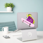 Sticker Naughty Squirrel #96 Skateboard (Ordinateur portable sur le bureau)