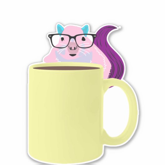 Sticker Naughty Squirrel #978 (Devant)