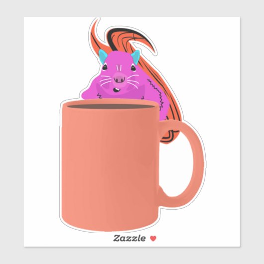 Sticker Naughty Squirrel #978 (Feuille)
