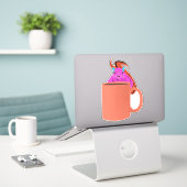 Sticker Naughty Squirrel #978 (Ordinateur portable sur le bureau)