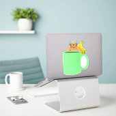 Sticker Naughty Squirrel #978 (Ordinateur portable sur le bureau)