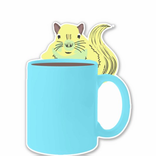 Sticker Naughty Squirrel #978 (Devant)