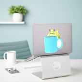 Sticker Naughty Squirrel #978 (Ordinateur portable sur le bureau)