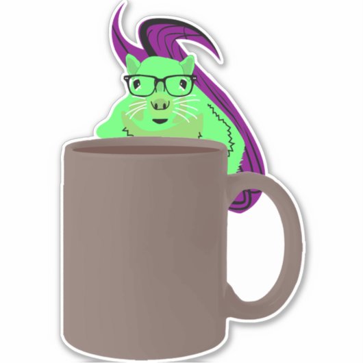 Sticker Naughty Squirrel #978 (Devant)