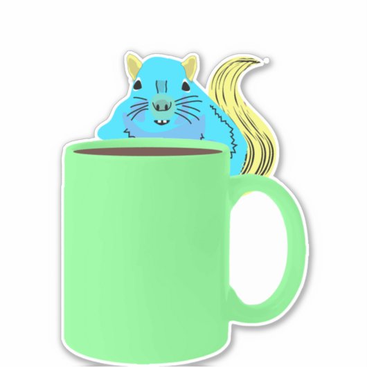 Sticker Naughty Squirrel #978 (Devant)