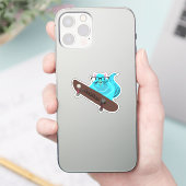 Sticker Naughty Squirrel #985 Nom personnalisé Patinage (Téléphone)