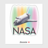 Sticker Navette spatiale de la NASA (Feuille)