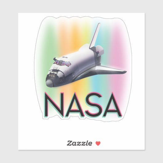 Sticker Navette spatiale NASA (Feuille)