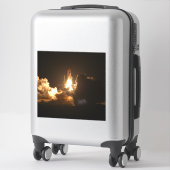 Sticker Navette spatiale Terre Orbitale Nuit Spacecraft Ca (Sur valise)