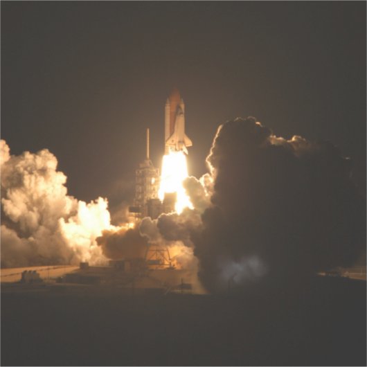 Sticker Navette spatiale Terre Orbitale Nuit Spacecraft Ca (Devant)